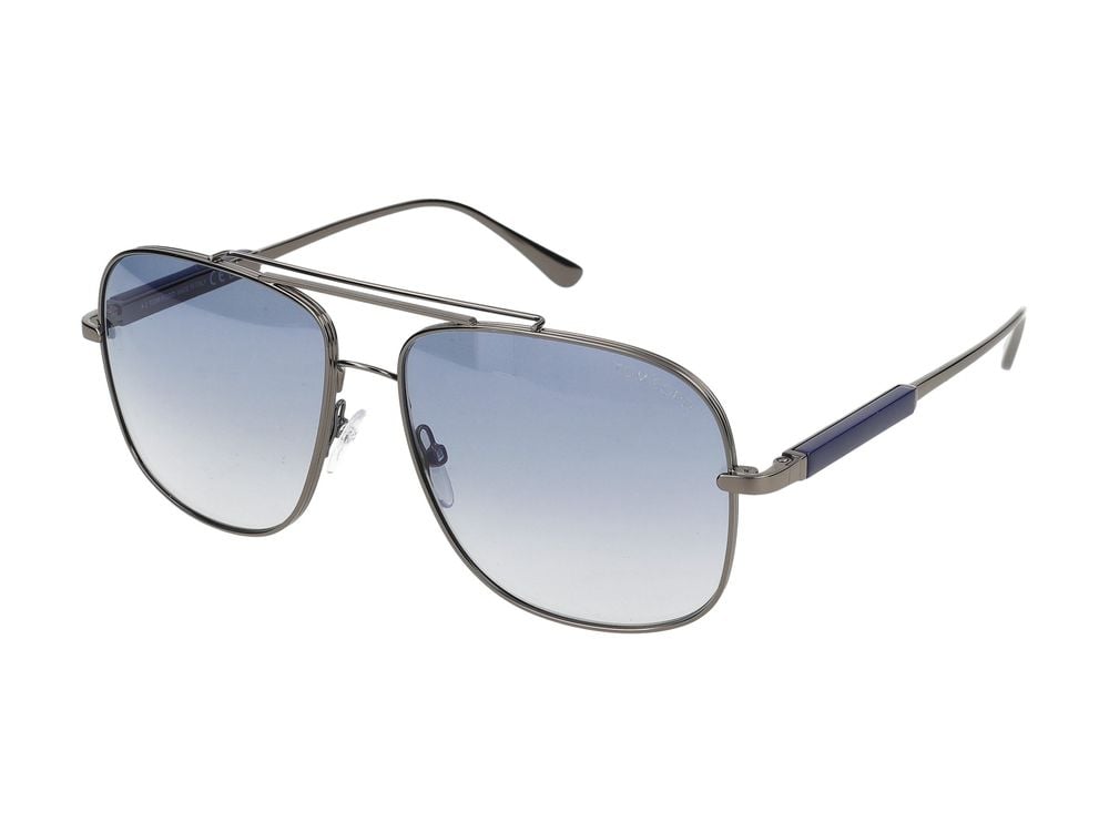 Tom Ford Blue Metal Frame Sunglasses Wit