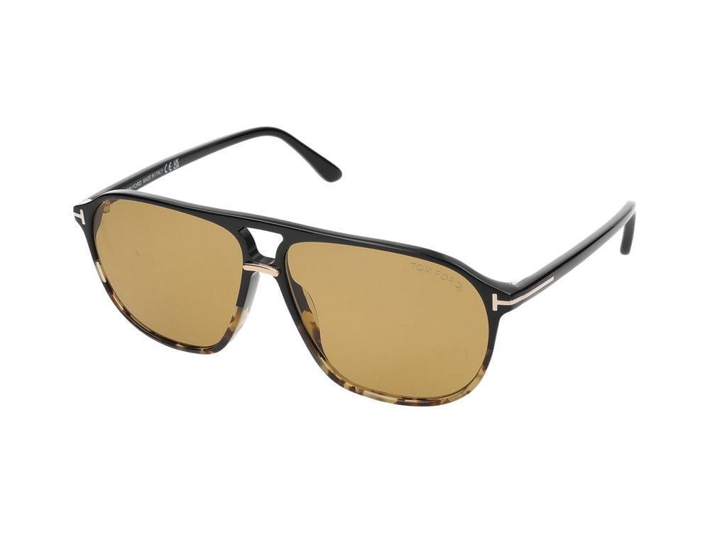 Tom Ford Amber Bold Oversized Square Sunglasses Groen