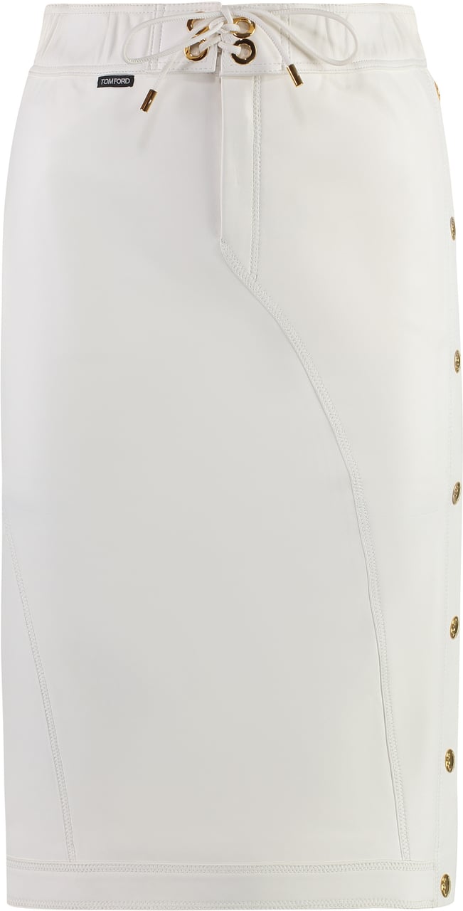 Tom Ford Leather skirt Neutraal