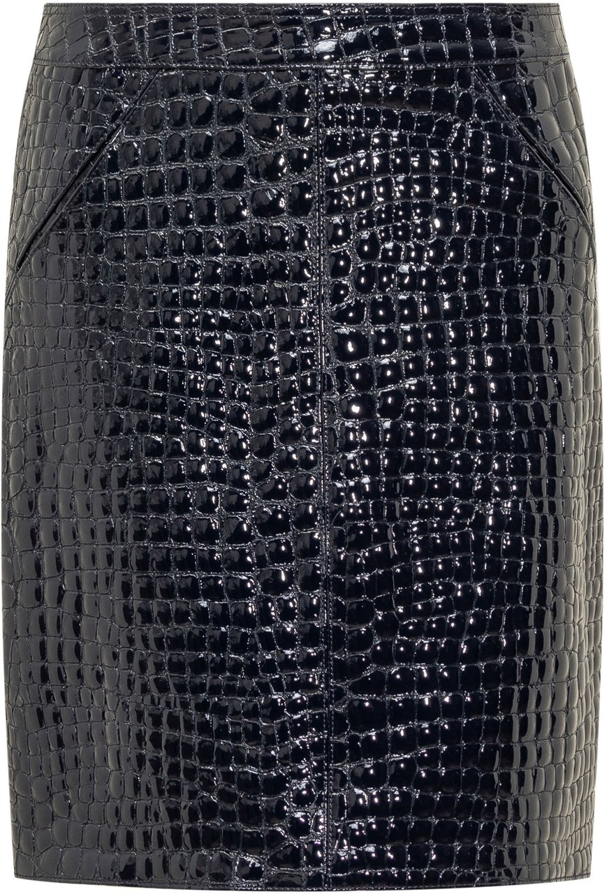 Tom Ford Gonna in Pelle Goffrata a Coccodrillo Blauw
