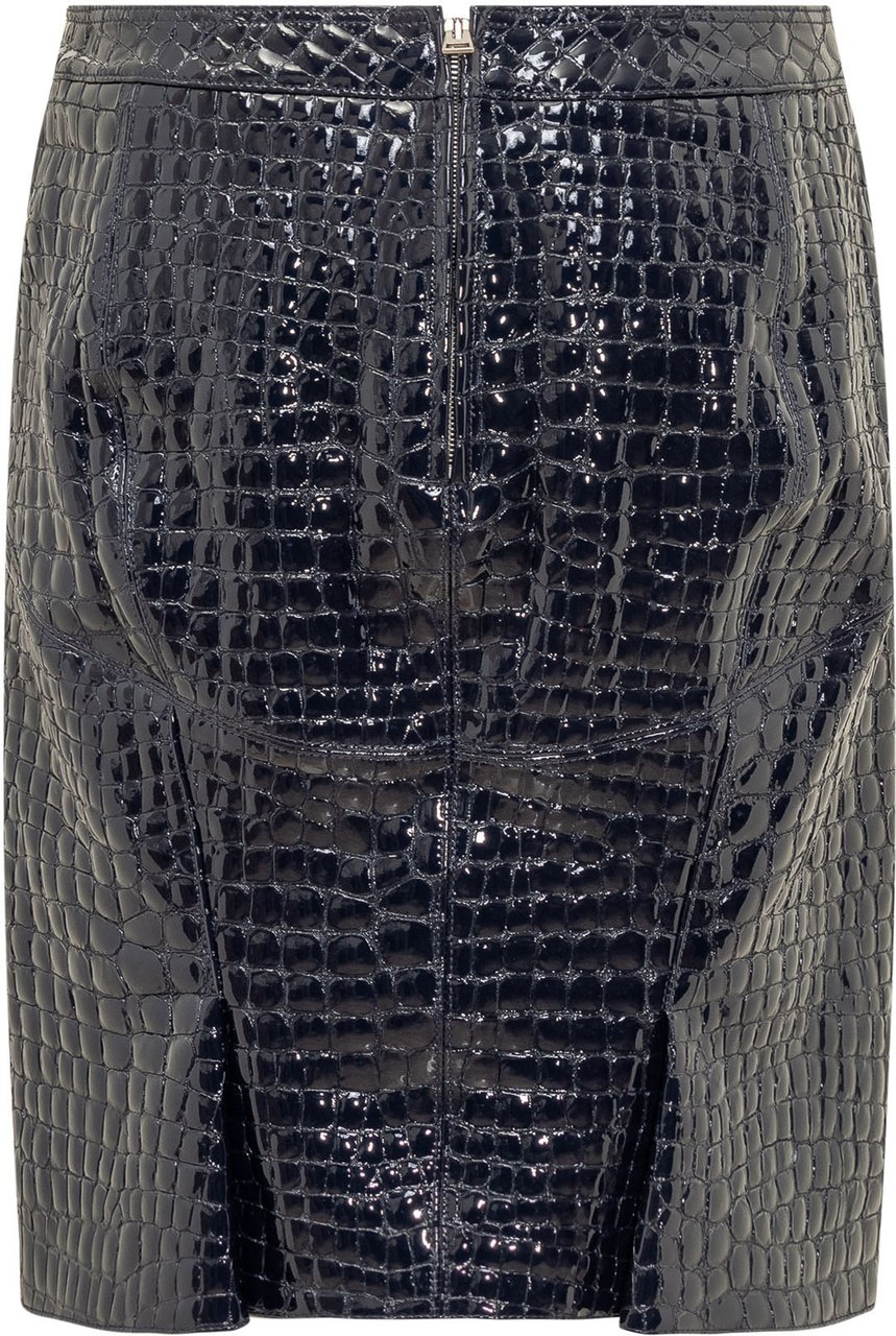 Tom Ford Gonna in Pelle Goffrata a Coccodrillo Blauw