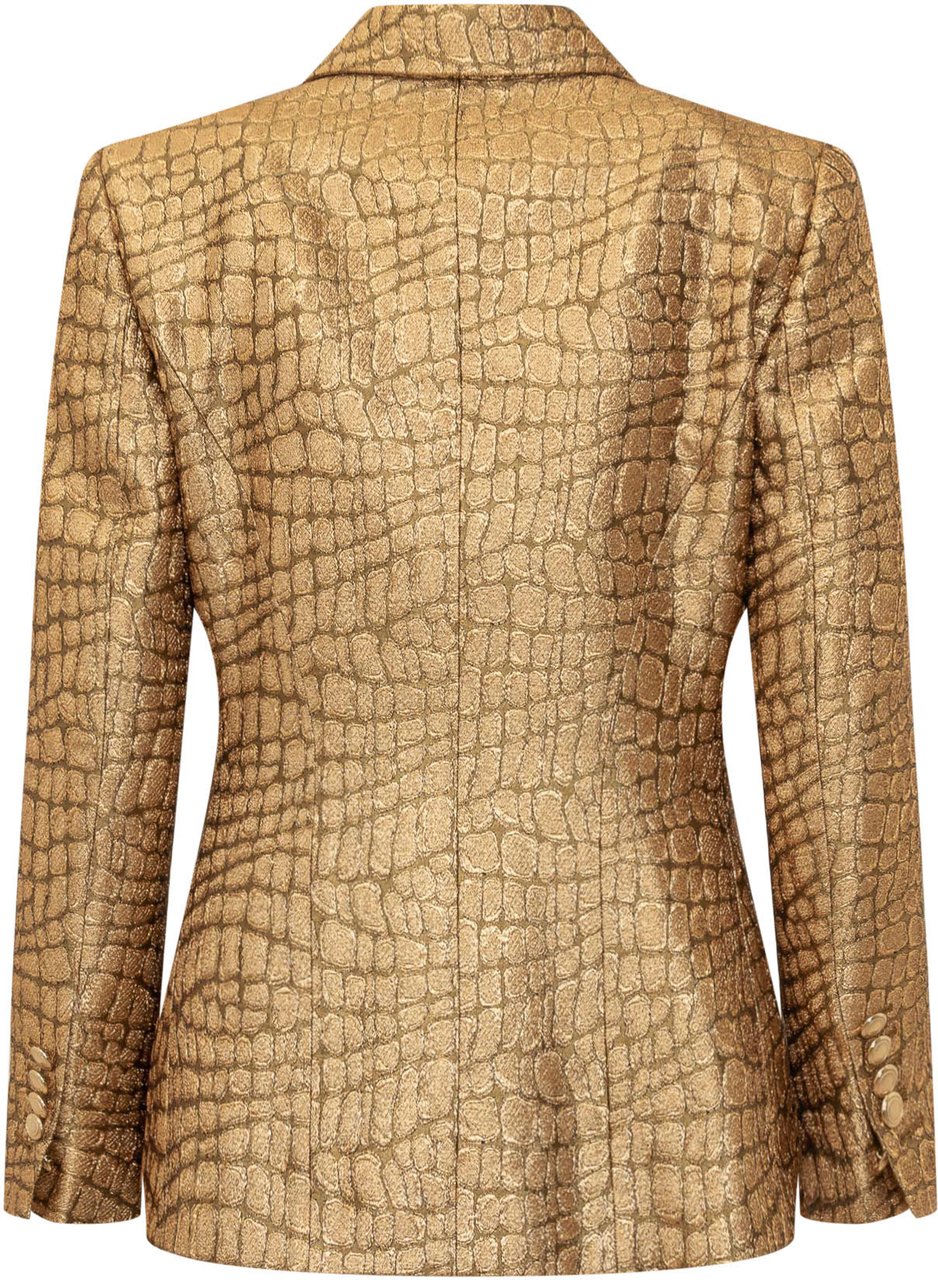 Tom Ford Blazer Walls in Croco Jacquard Goud