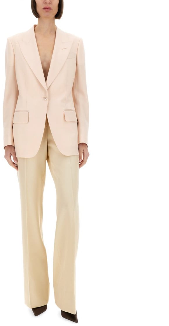 Tom Ford Single Breasted Wool Jacket Roze
