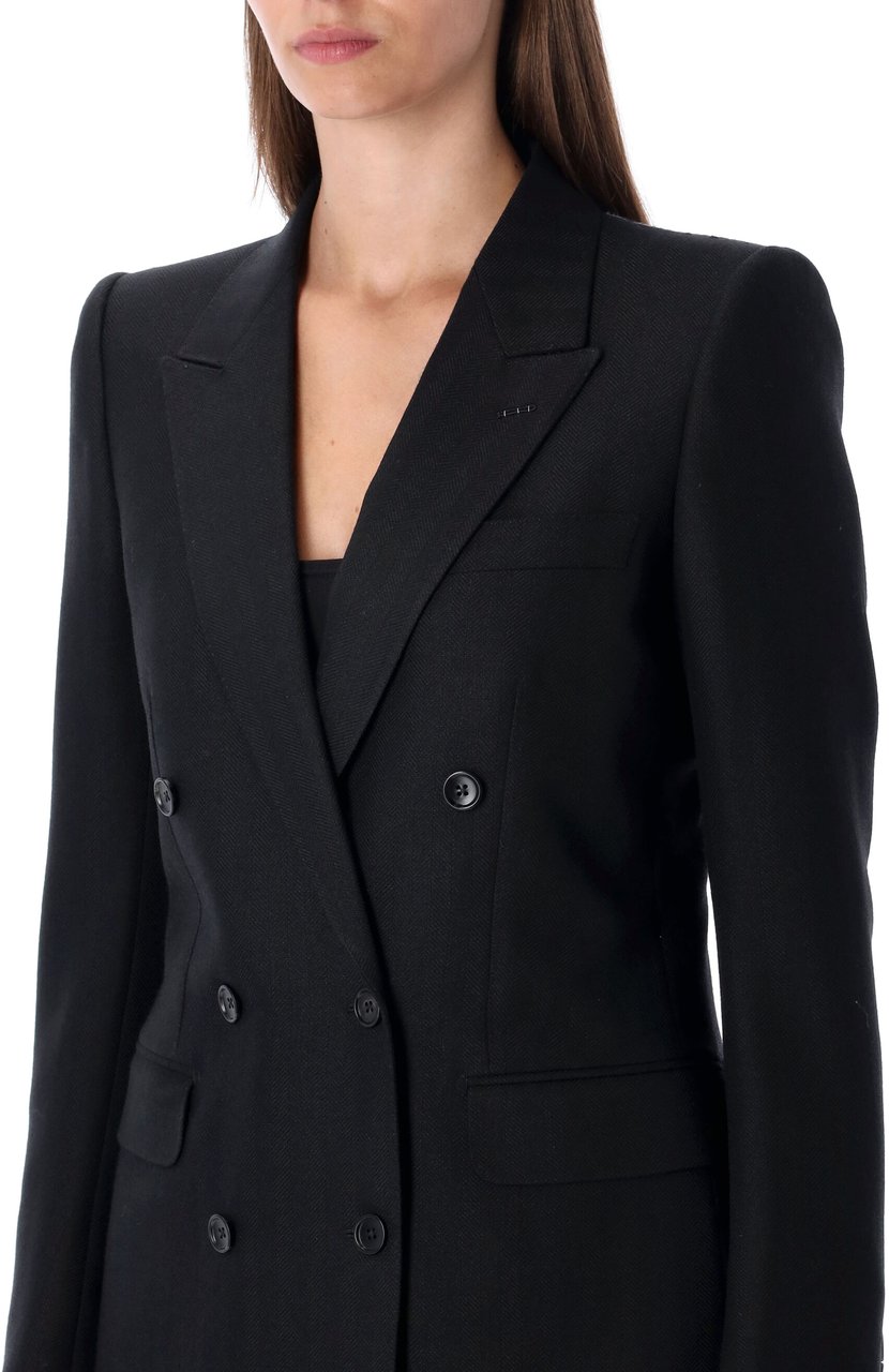Tom Ford Double Breast Blazer Show Nero Zwart