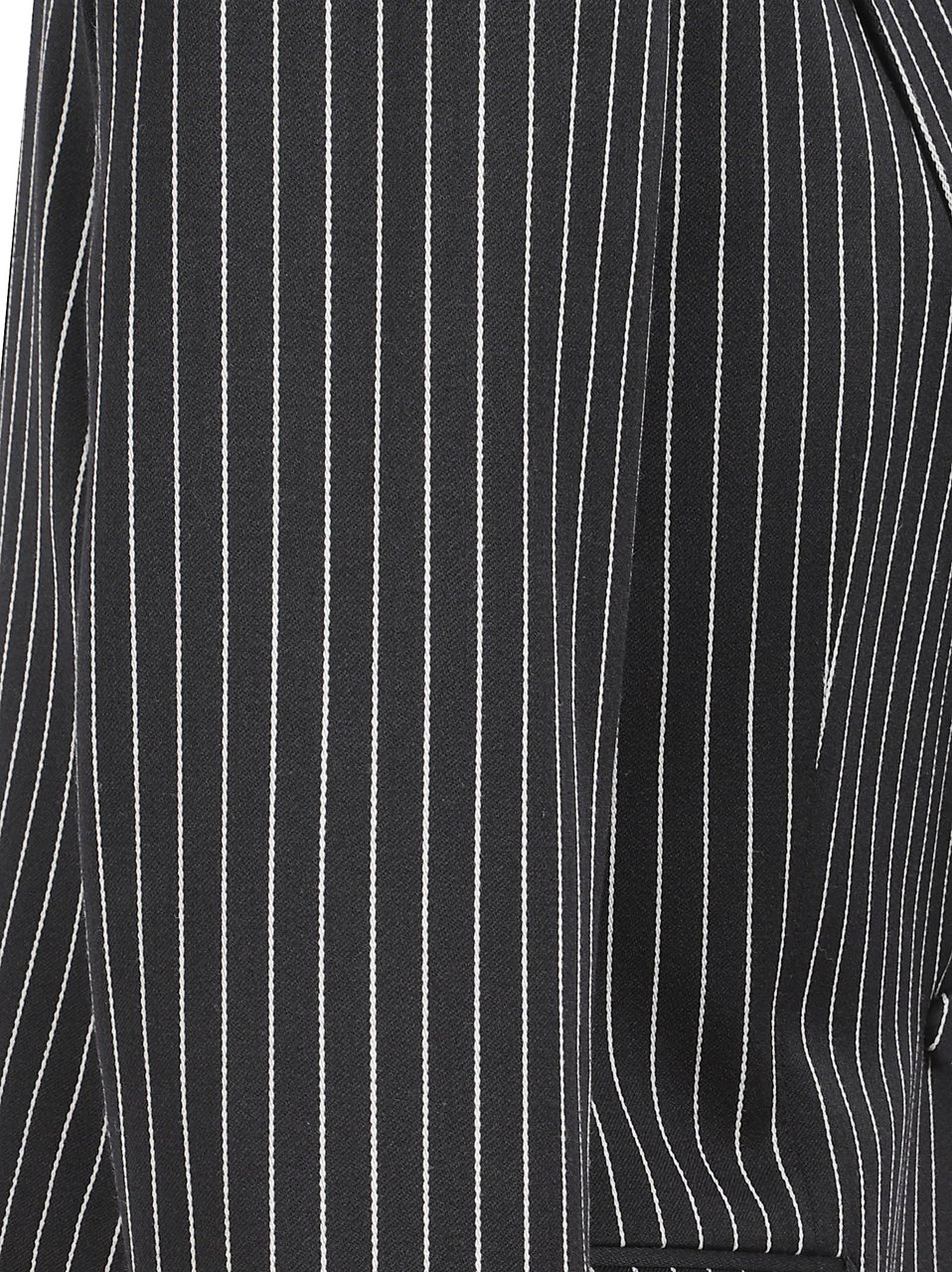 Tom Ford Tailored Black Pinstripe Jacket with Notched Lapel Zwart