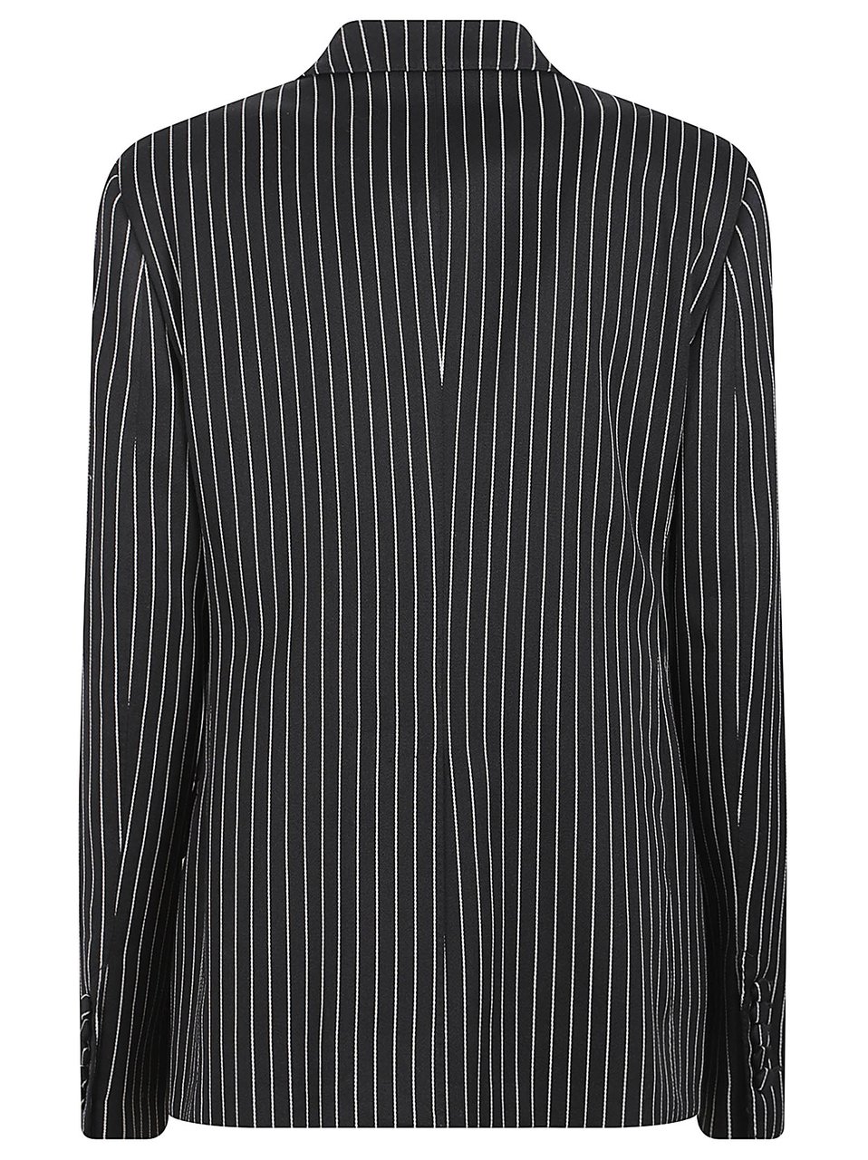 Tom Ford Tailored Black Pinstripe Jacket with Notched Lapel Zwart