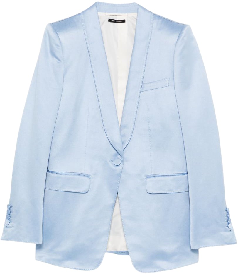 Tom Ford Jackets Clear Blue Lichtblauw