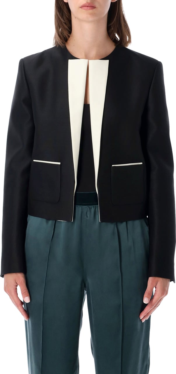 Tom Ford Short Jacket Withe Black Nero Zwart