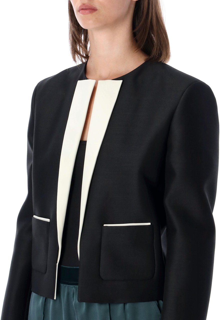 Tom Ford Short Jacket Withe Black Nero Zwart