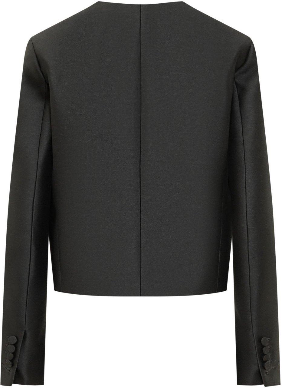 Tom Ford Giacca Spencer con Tasche Applicate Donkergrijs