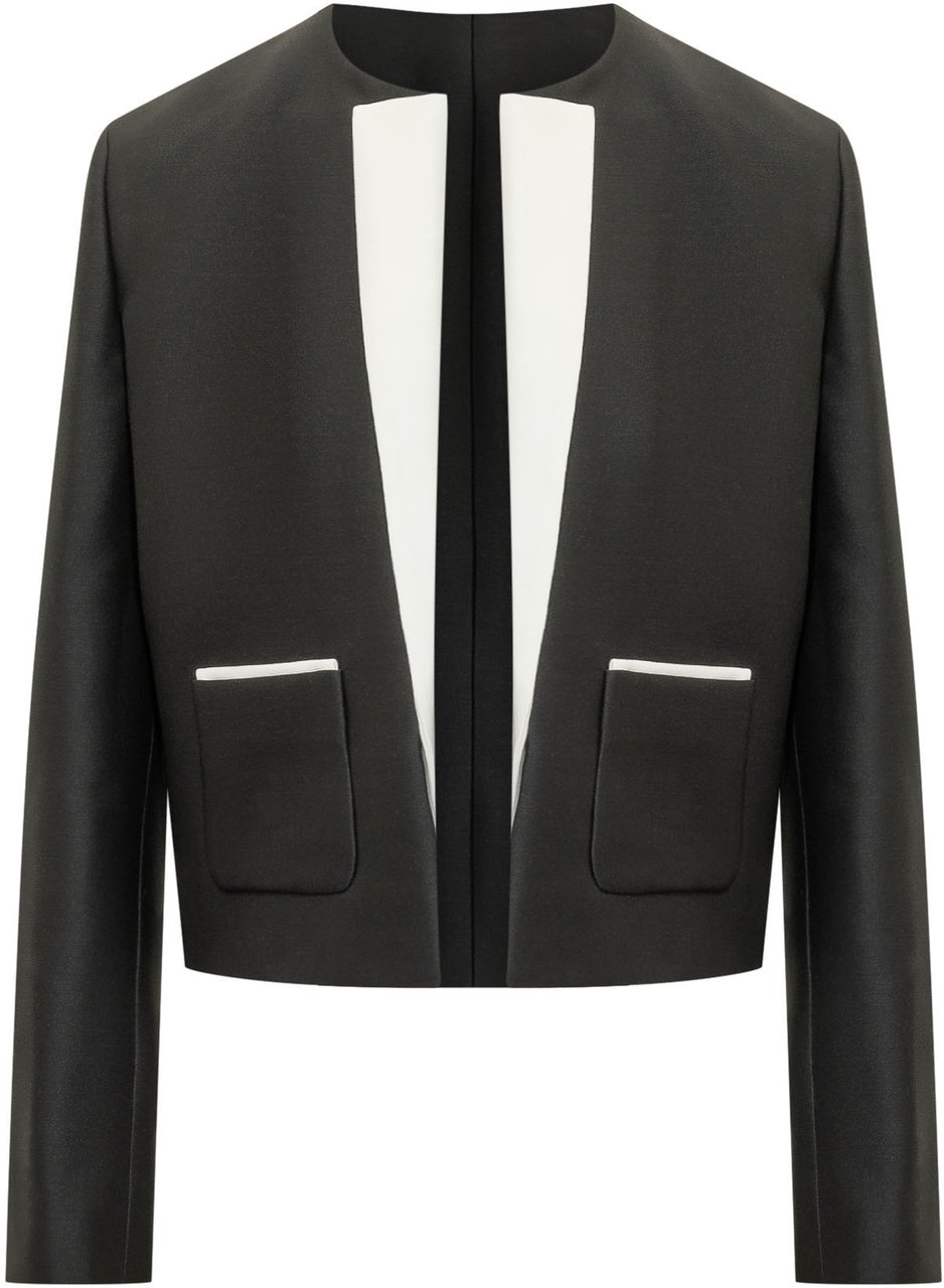 Tom Ford Giacca Spencer con Tasche Applicate Donkergrijs