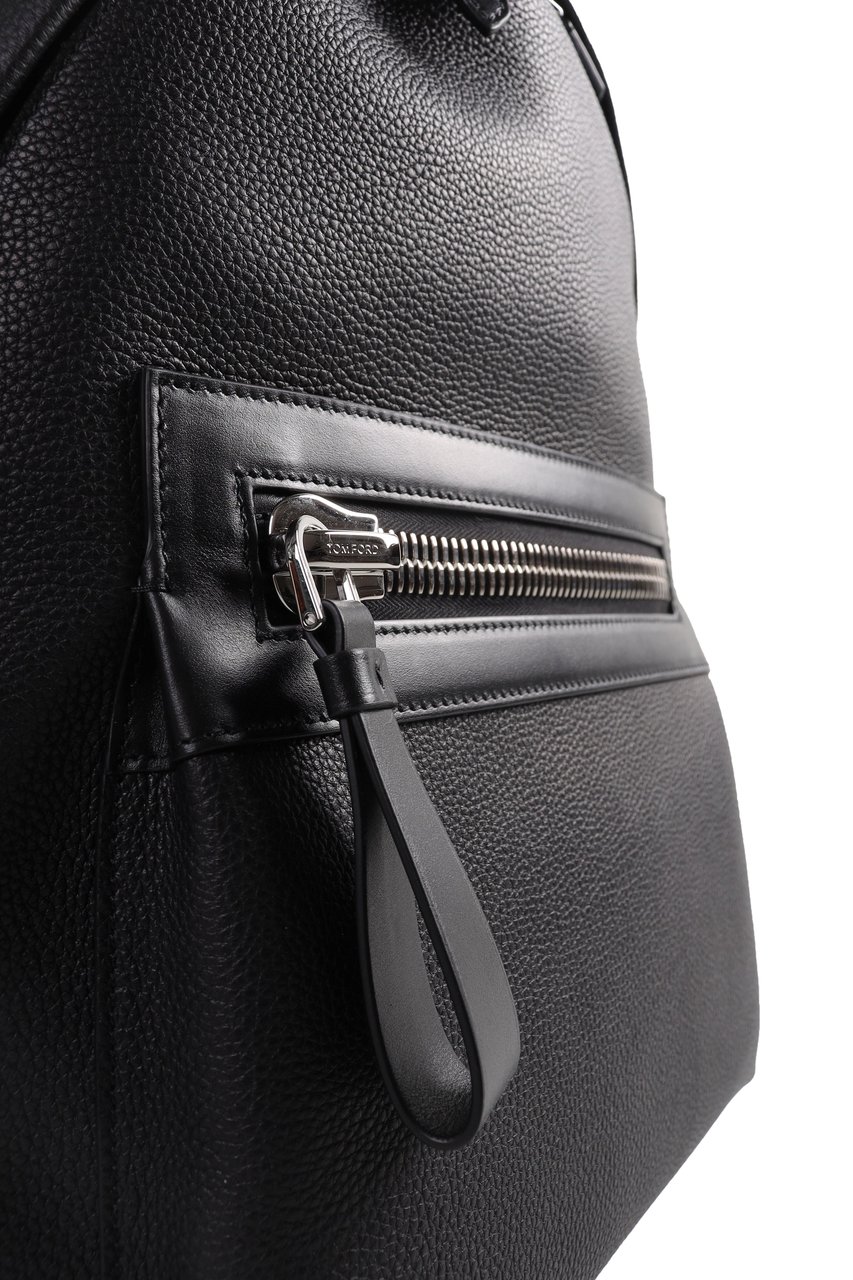 Tom Ford Zachte leren Buckley-rugzak Zwart