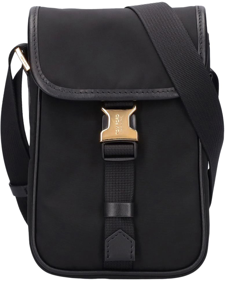 Tom Ford Elegant and durable black shoulder bag Zwart