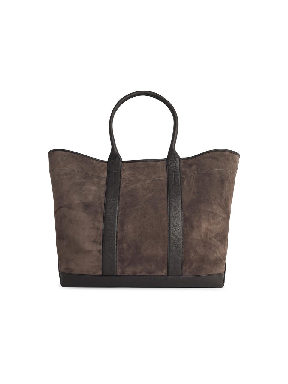 Tom Ford Large 'Tote' Brown Suede Bag Grijs