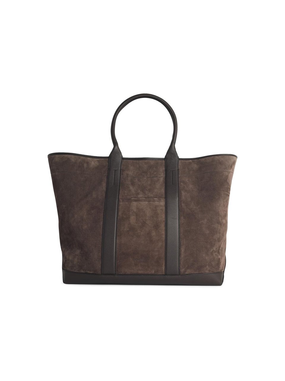 Tom Ford Large 'Tote' Brown Suede Bag Grijs