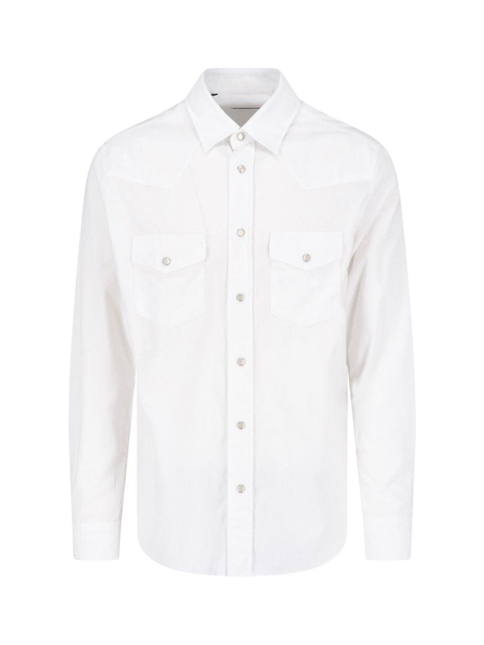 Tom Ford White Cotton Classic Shirt Wit