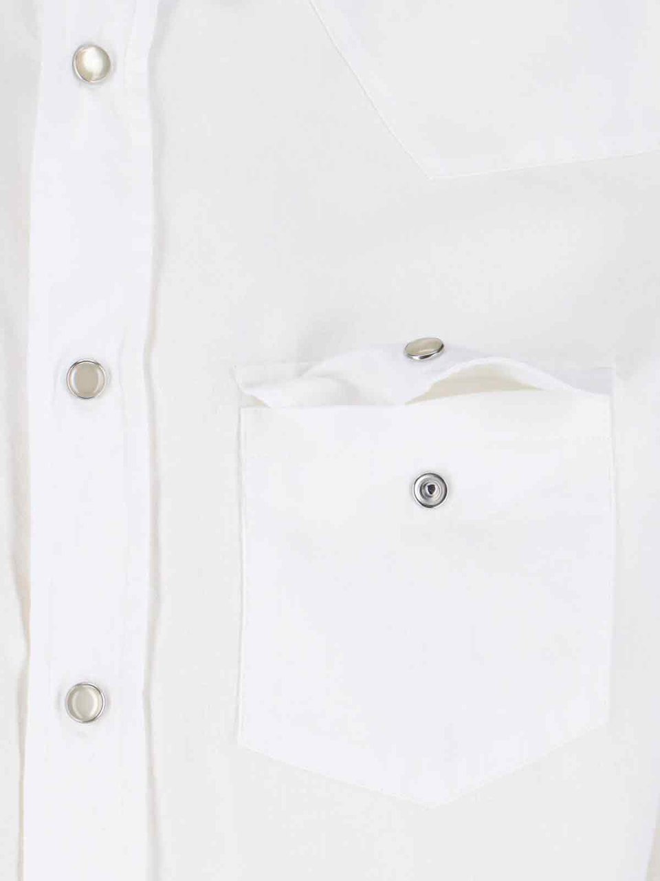 Tom Ford Structured White Shirt with Button-Down Front Wit