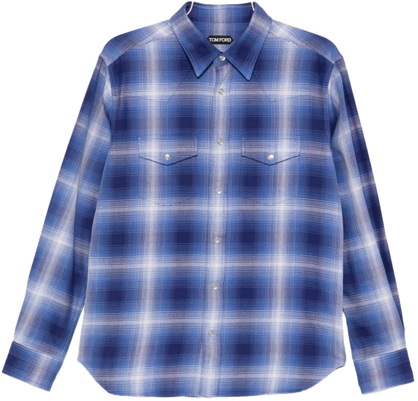 Tom Ford Shirts Blue Blauw
