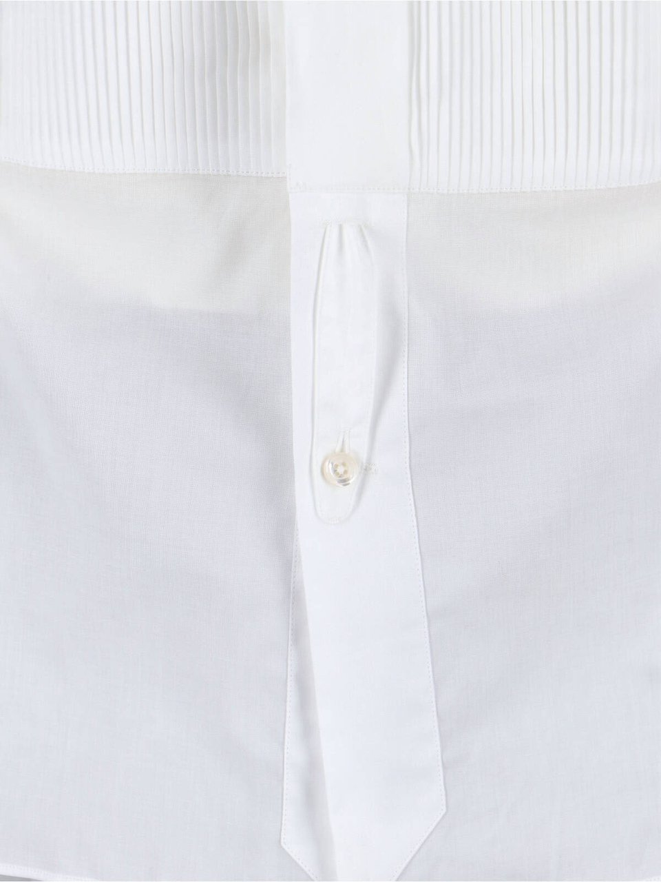 Tom Ford Tailored White Shirt with Structured Collar Wit