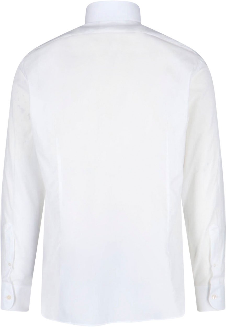 Tom Ford Tailored White Shirt with Structured Collar Wit