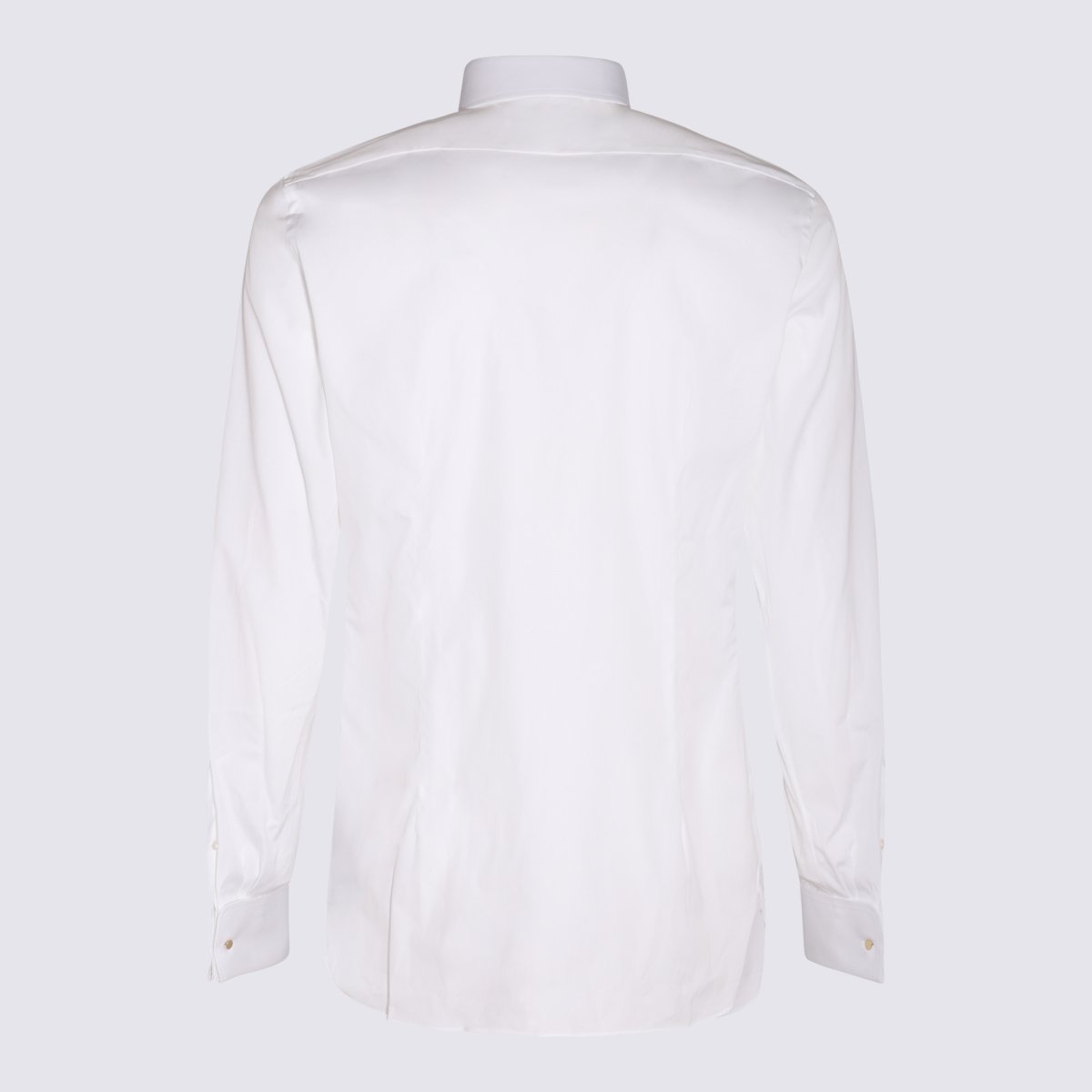 Tom Ford Long-Sleeve Formal Shirt with Subtle Pleated Placket Wit