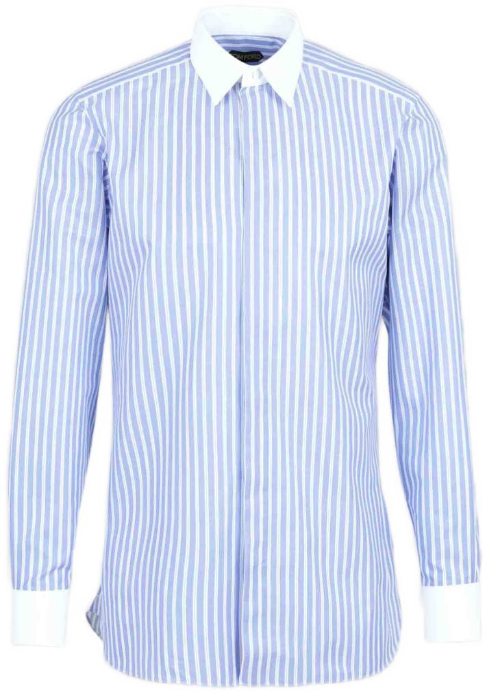 Tom Ford Shirts Blue Lichtblauw