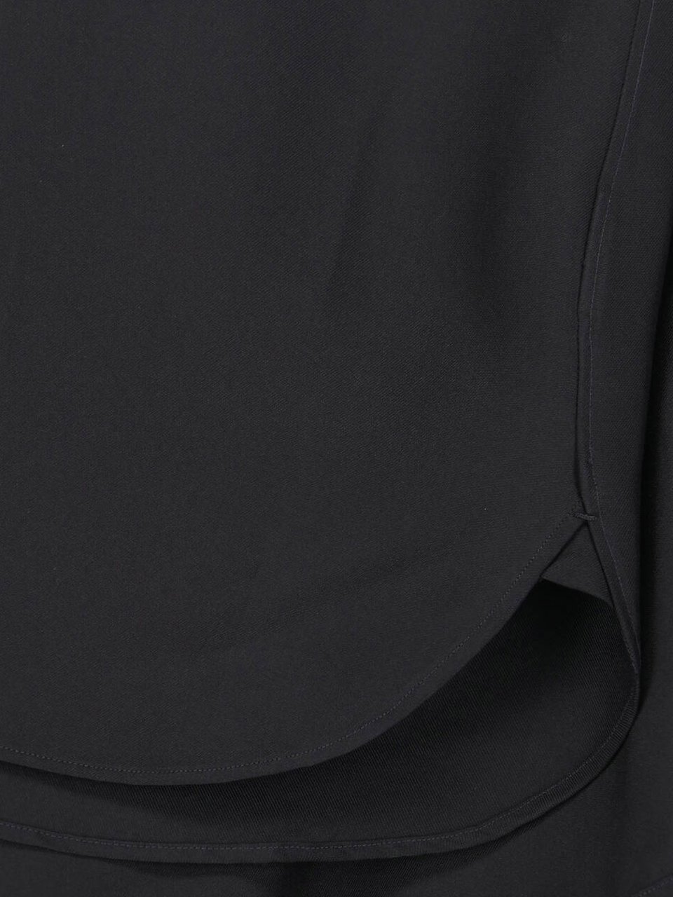 Tom Ford Black Classic Collar Silk Blend Shirt Zwart