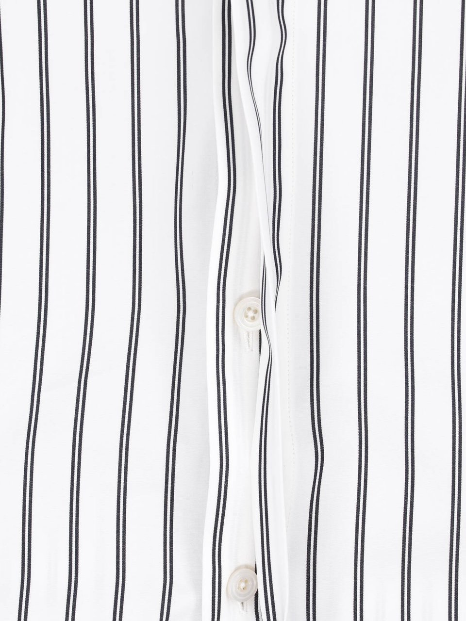 Tom Ford Vertical Striped Casual Shirt with Pointed Collar Wit