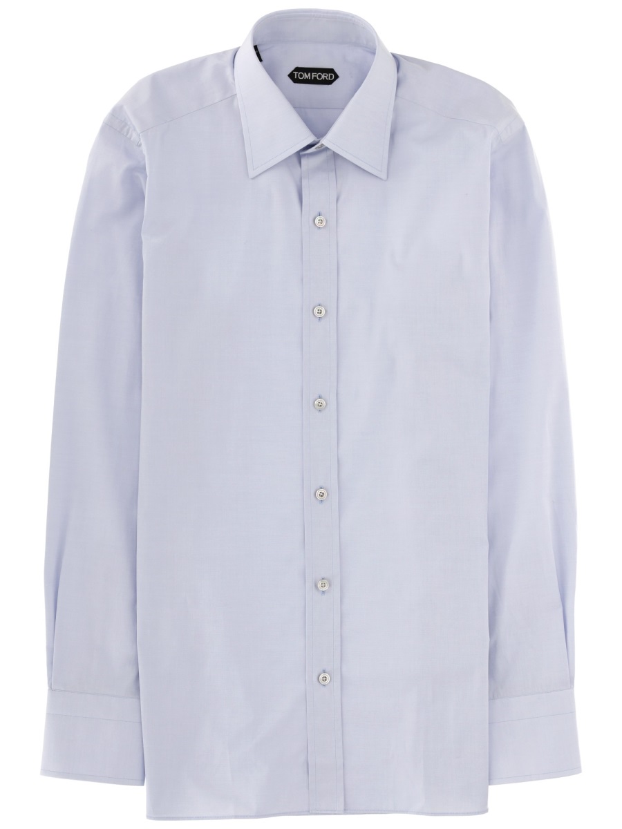 Tom Ford Slim Fit Formal Cotton Shirt Wit