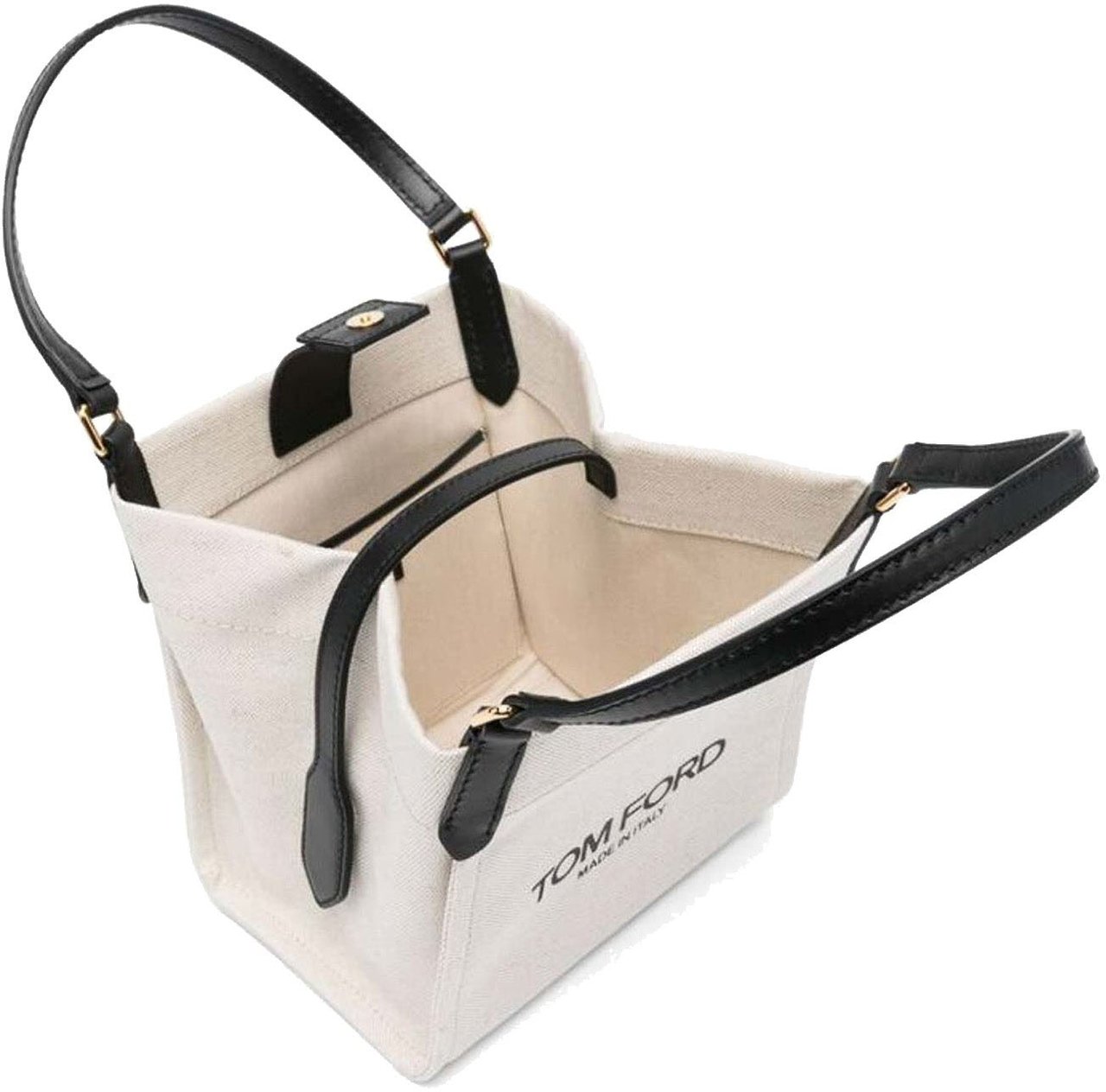 Tom Ford Tom Ford Medium Amalfi Tote Bag Beige