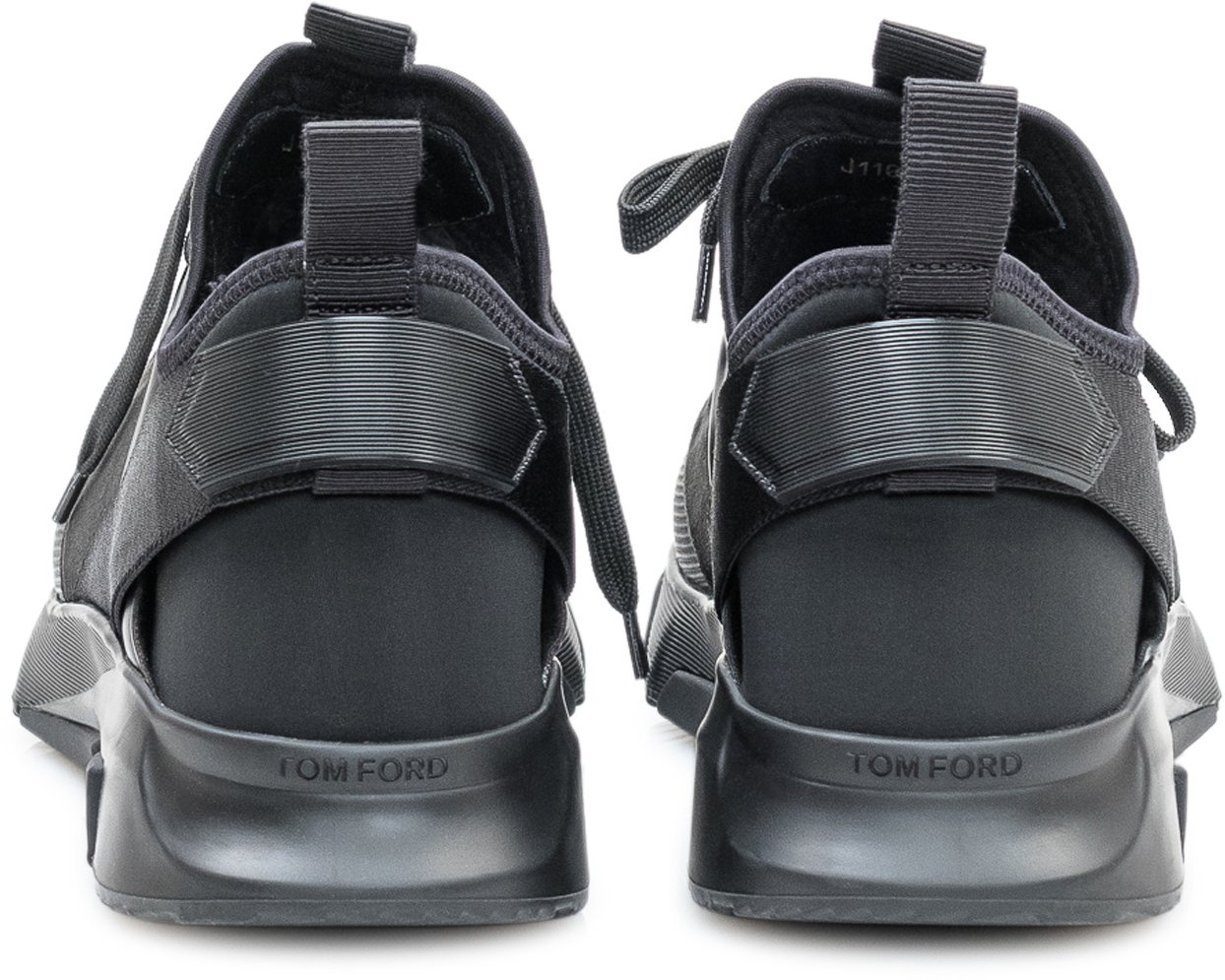 Tom Ford Sneaker Jago in Pelle Donkergrijs
