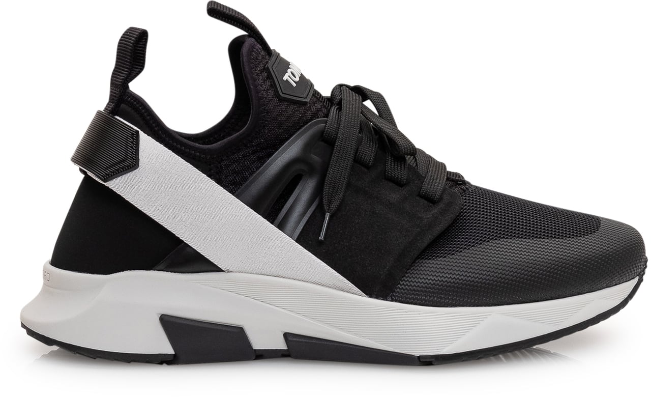 Tom Ford Leather Jago Sneaker Zwart