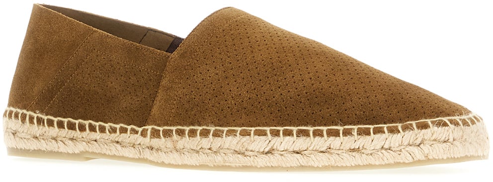 Tom Ford Tom Ford Brown suede espadrillas Bruin