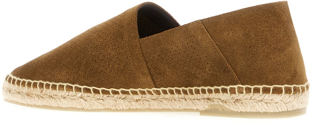 Tom Ford Tom Ford Brown suede espadrillas Bruin
