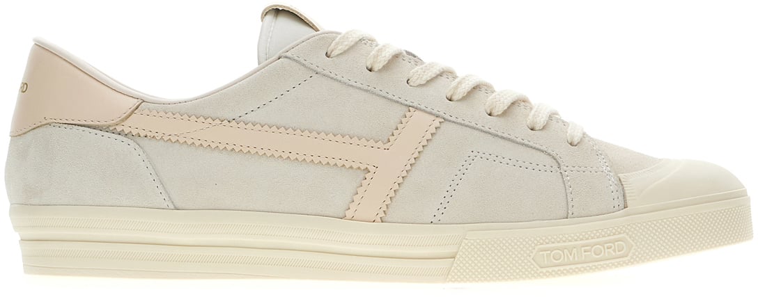 Tom Ford Tom Ford Sand suede sneakers Neutraal