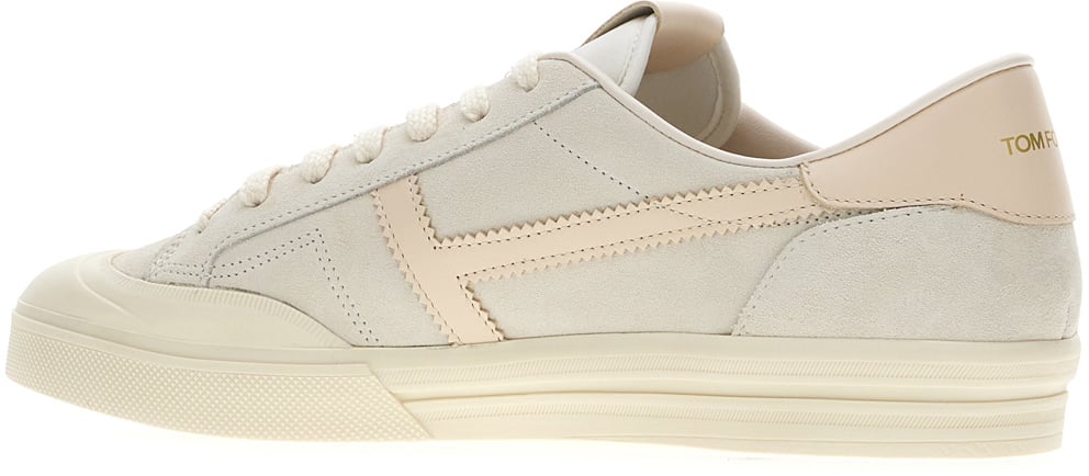 Tom Ford Tom Ford Sand suede sneakers Neutraal