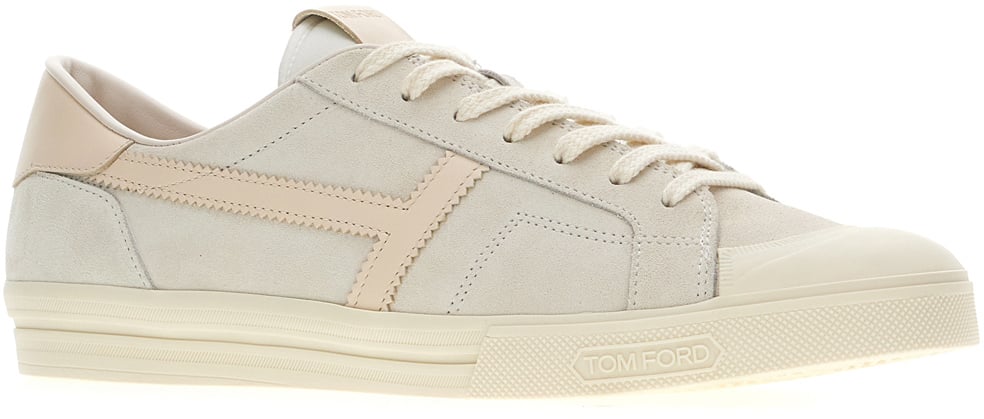 Tom Ford Tom Ford Sand suede sneakers Neutraal