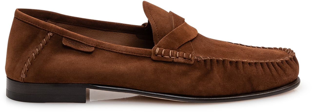 Tom Ford Mocassino Twisted dal design essenziale Bruin