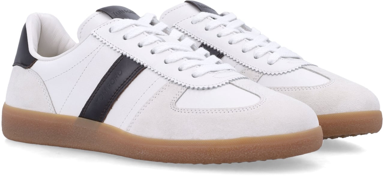 Tom Ford Archer Sneaker White Black Amber Sole Wit