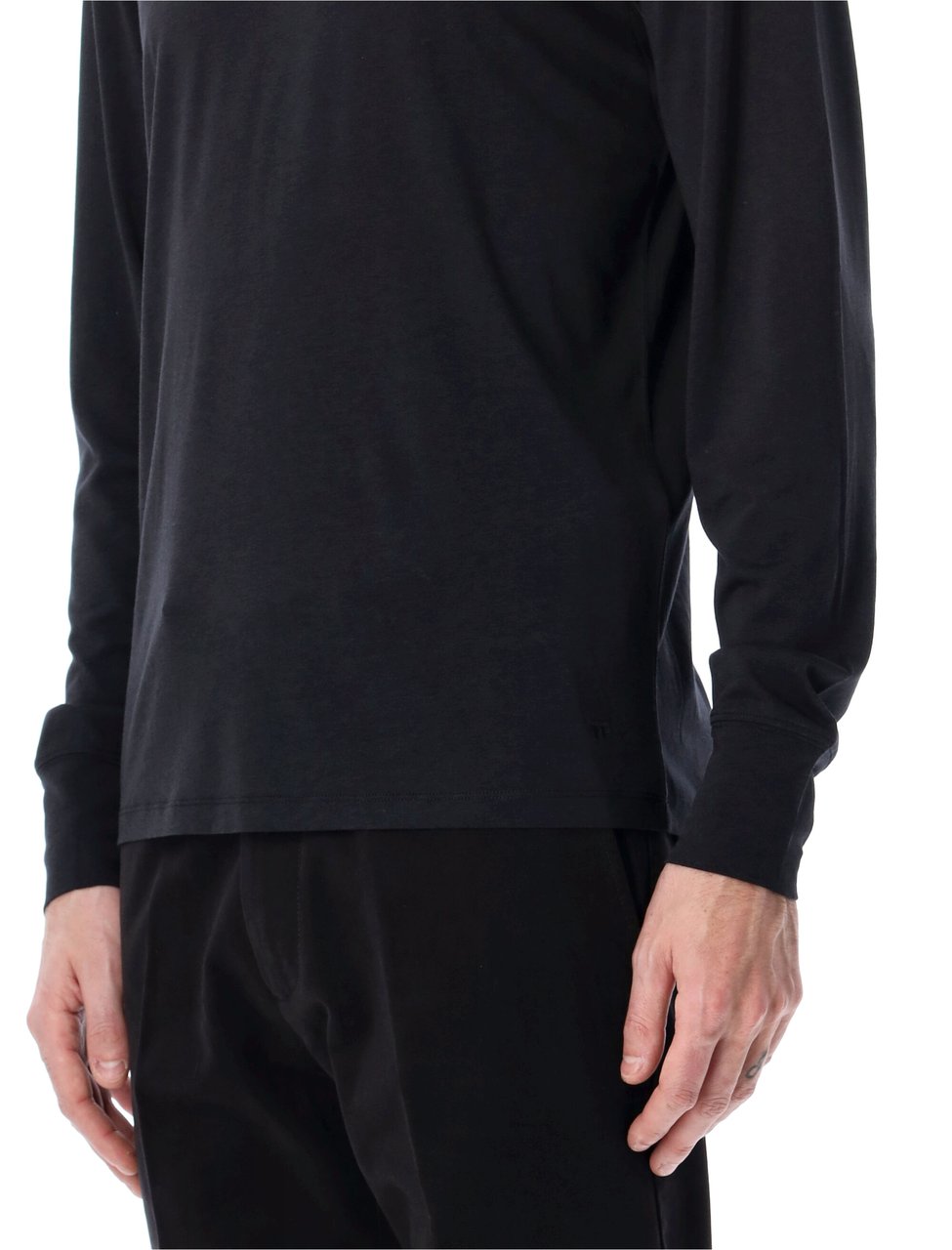 Tom Ford Tshirt Ls Nero Zwart