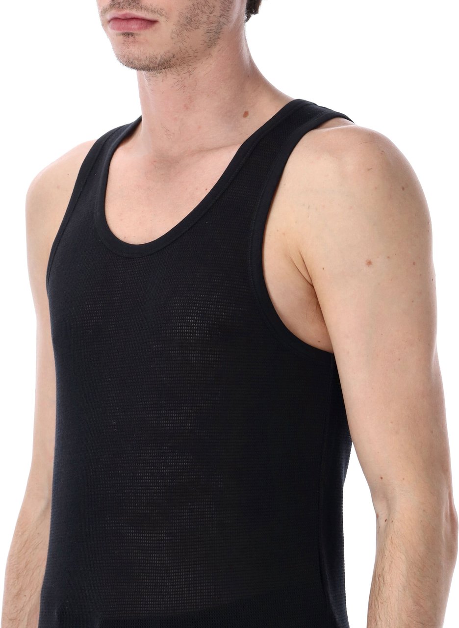 Tom Ford Tank Top Perforated Nero Zwart