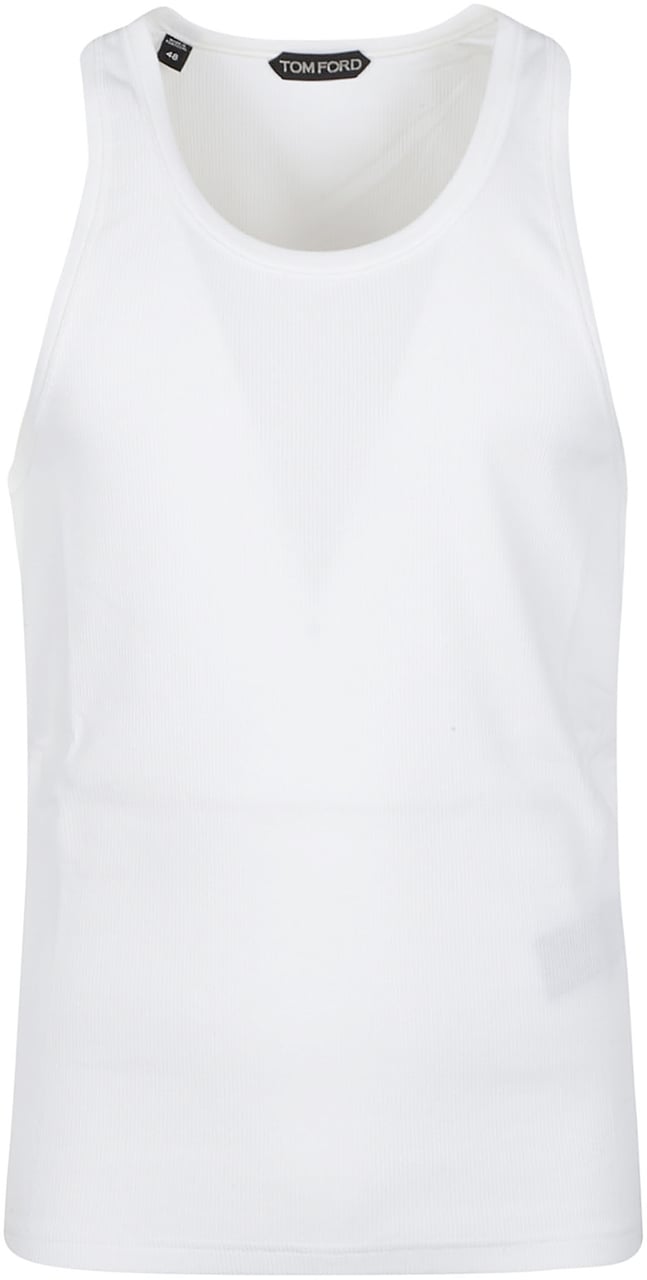 Tom Ford Soft Cotton Blend Vest White Wit