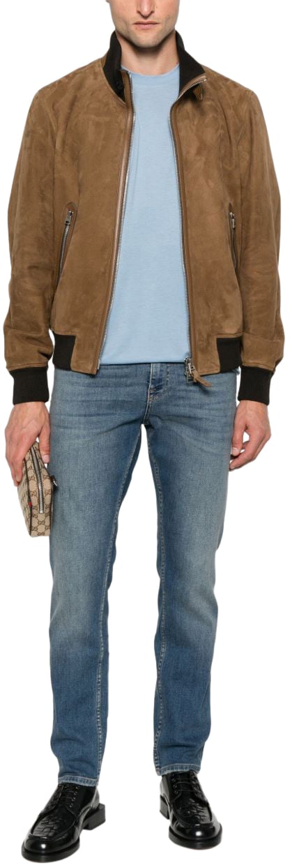 Tom Ford T-Shirts And Polos Clear Blue Blauw