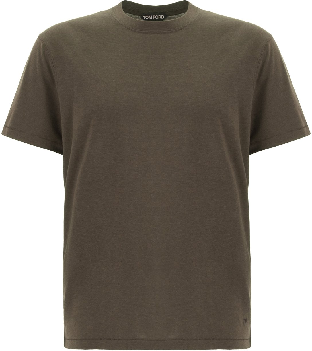 Tom Ford Mud lyocell blend t-shirt Groen