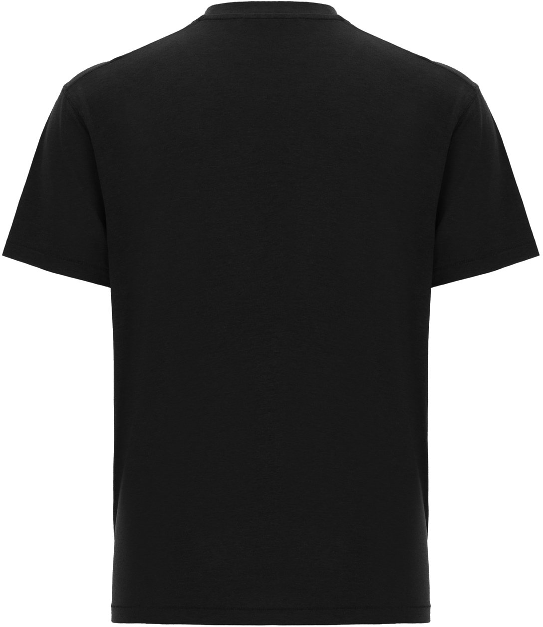 Tom Ford Tom Ford Black lyocell blend t-shirt Zwart