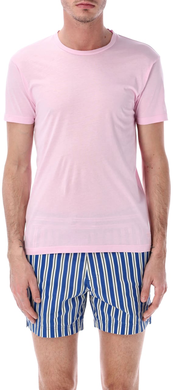 Tom Ford Short Sleeve Tee Light Rose Roze