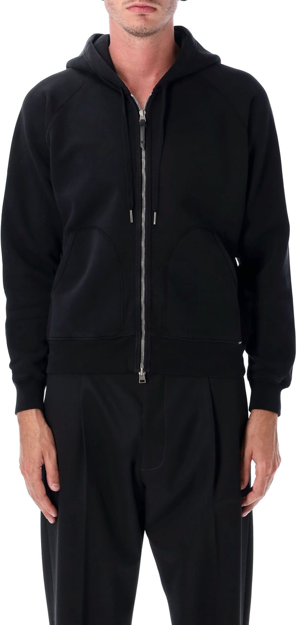 Tom Ford Zip Hoodie Nero Zwart