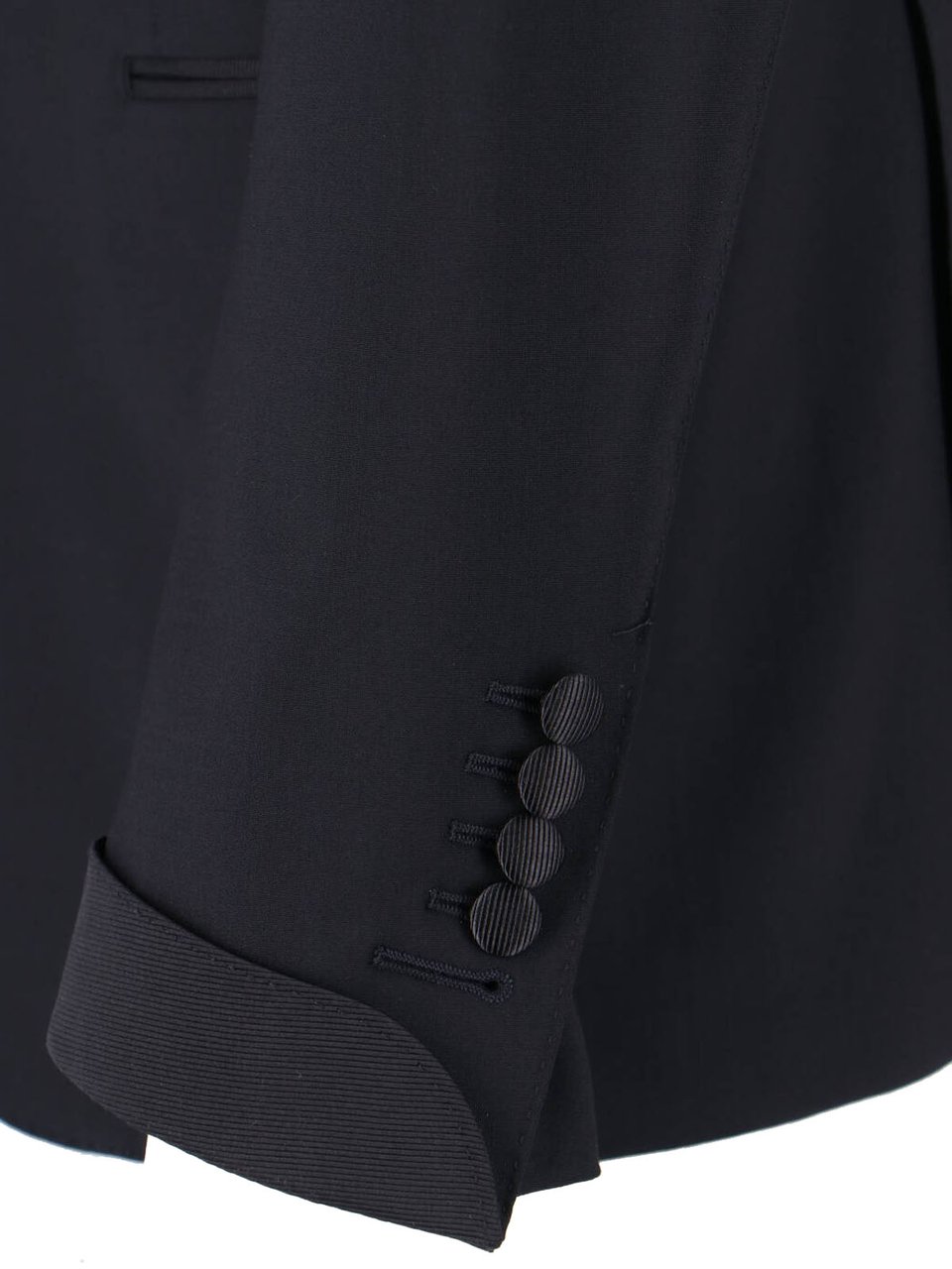 Tom Ford Tailored Black Jacket with Classic Collar Zwart