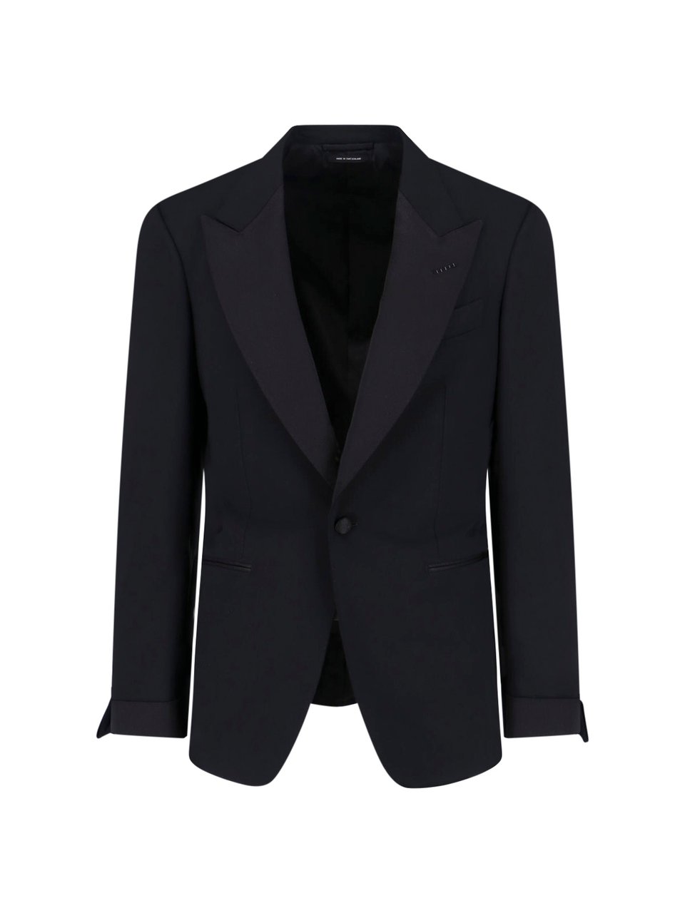 Tom Ford Tailored Black Jacket with Classic Collar Zwart