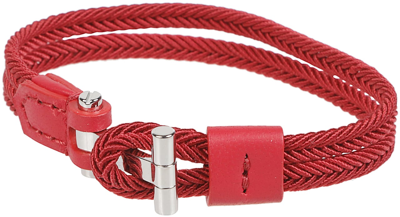 Tom Ford Braided Nylon Bracelet Red Rood